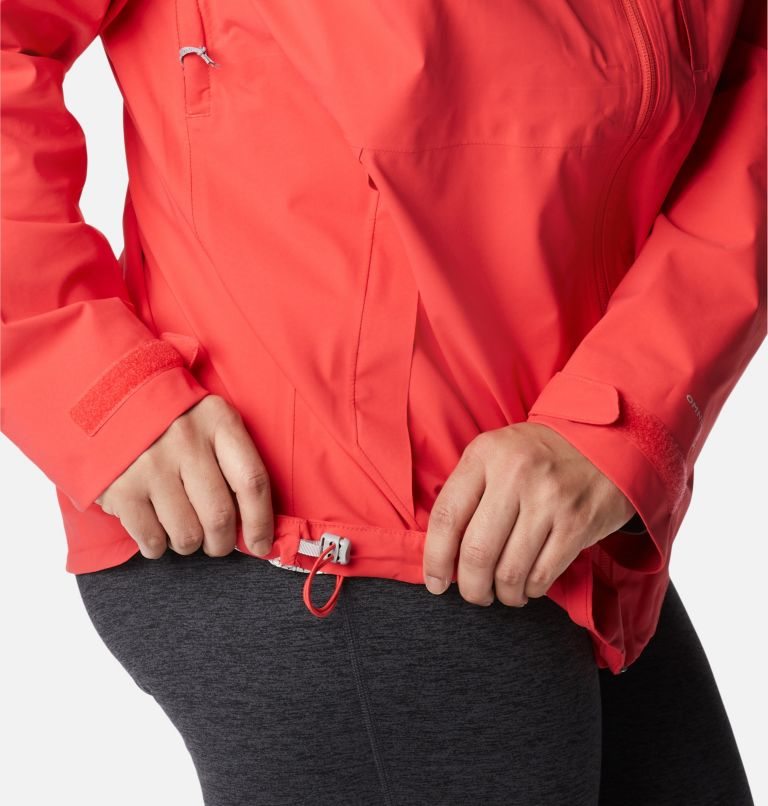 Women's Columbia Omni-Tech Ampli-Dry Shell Jackets Red | Plus Size CA-H4A38